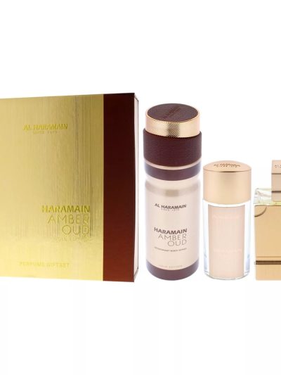 Al Haramain Amber Oud Gold Edition zestaw woda perfumowana 75ml + woda perfumowana 30ml + dezodorant 200ml