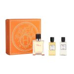 Terre D'Hermes zestaw woda toaletowa 50ml + żel pod prysznic 40ml + balsam po goleniu 40ml