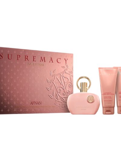 Afnan Supremacy Pink zestaw woda perfumowana 100ml + żel pod prysznic 100ml + balsam do ciała 100ml