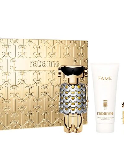 Paco Rabanne Fame zestaw woda perfumowana 80ml + balsam do ciała 100ml + miniatura wody perfumowanej 4ml