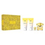 Versace Yellow Diamond zestaw woda toaletowa 90ml + balsam do ciała 100ml + żel pod prysznic 100ml + woda toaletowa 5ml