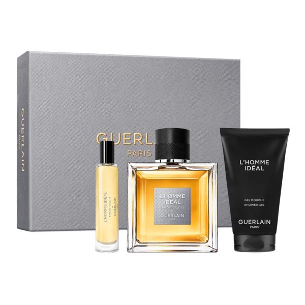 Guerlain L'Homme Ideal zestaw woda toaletowa 100ml + woda toaletowa 10ml + żel pod prysznic 75ml