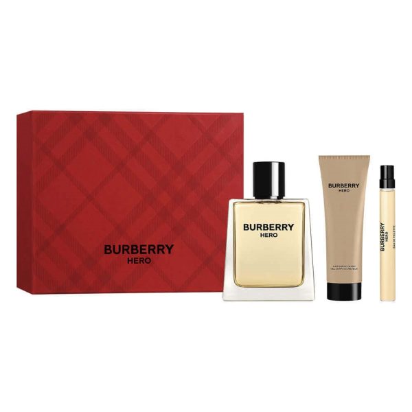 Burberry Hero zestaw woda toaletowa 100ml + żel pod prysznic 75ml + woda toaletowa 10ml
