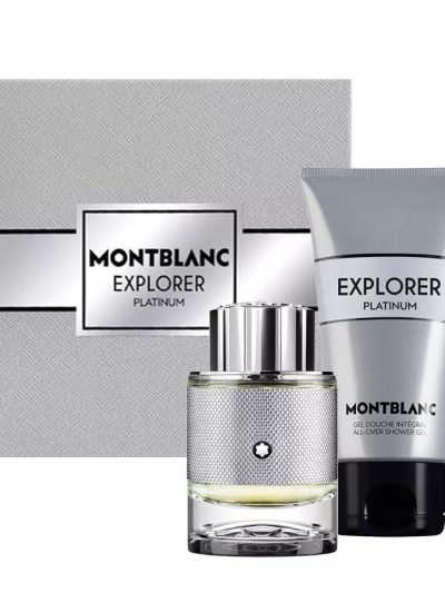 Mont Blanc Explorer Platinum zestaw woda perfumowana 60ml + żel pod prysznic 100ml