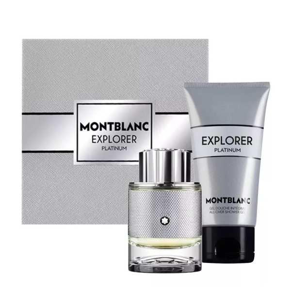 Mont Blanc Explorer Platinum zestaw woda perfumowana 60ml + żel pod prysznic 100ml