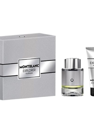 Mont Blanc Explorer Platinum zestaw woda perfumowana 60ml + żel pod prysznic 100ml