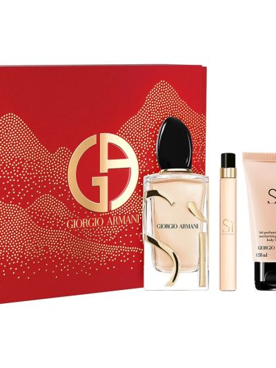Giorgio Armani Si zestaw woda perfumowana 100ml + woda perfumowana 10ml + balsam do ciała 50ml