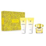 Versace Yellow Diamond zestaw woda toaletowa 50ml + balsam do ciała 50ml + żel pod prysznic 50ml
