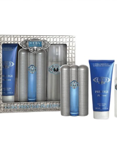Cuba Original Cuba Prestige Platinum zestaw woda toaletowa 90ml + żel pod prysznic 200ml + woda po goleniu 100ml