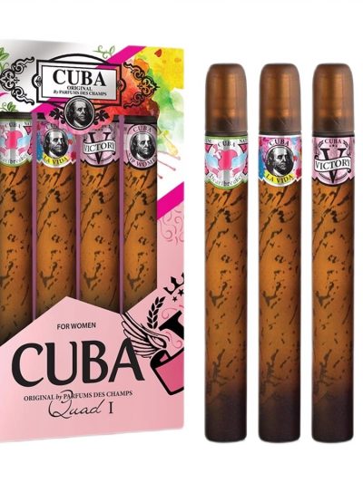 Cuba Original Cuba Quad I zestaw Heartbreaker woda perfumowana 35ml + La Vida woda perfumowana 35ml + Victory woda perfumowana 35ml + Vip woda perfumowana 35ml