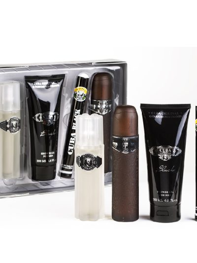 Cuba Original Cuba Black zestaw woda toaletowa 100ml + woda toaletowa 35ml + żel pod prysznic 200ml + woda po goleniu 100ml