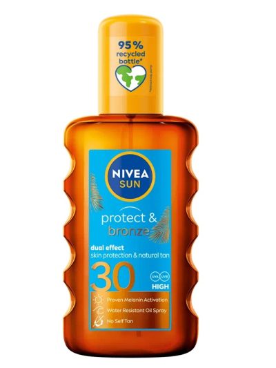 Nivea Sun Protect & Bronze olejek do opalania w sprayu aktywujący naturalną opaleniznę SPF30 200ml