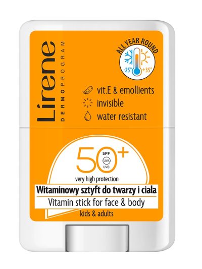 Lirene Witaminowy sztyft do twarzy i ciała SPF50+ 15g