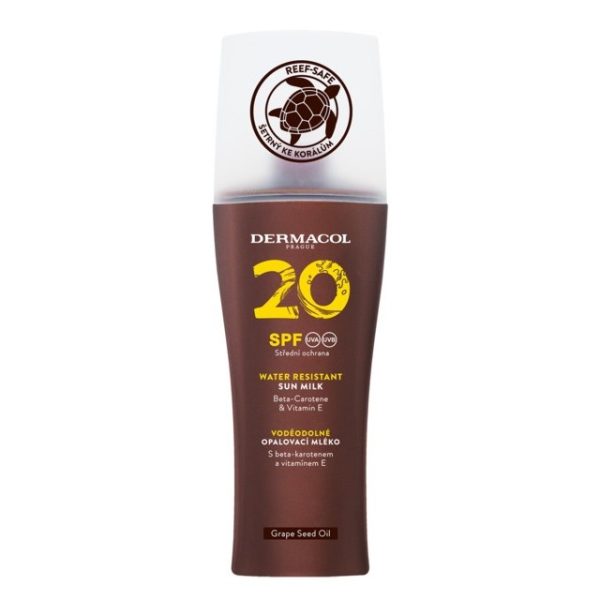 Dermacol Water Resistant Sun Milk wodoodporne mleczko do opalania w sprayu SPF20 200ml