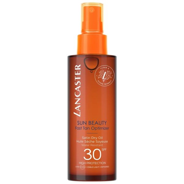 Lancaster Sun Beauty Fast Tan Optimizer Satin Dry Oil SPF30 suchy olejek przyspieszający opalanie 150ml