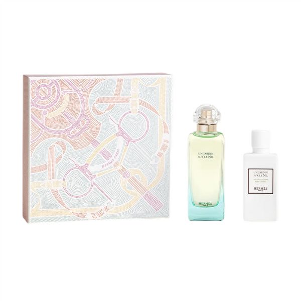 Hermes Un Jardin Sur Le Nil zestaw woda toaletowa 100ml + balsam do ciała 80ml