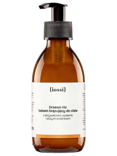 Iossi Drzewo Ho balsam brązujący do ciała z aktywatorem opalania i złotymi drobinkami 190ml