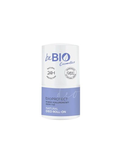 BeBio Ewa Chodakowska Naturalny deo roll-on na bazie naturalnego ałunu z kwasem hialuronowym i ekstraktem z dzikiego ryżu 50ml