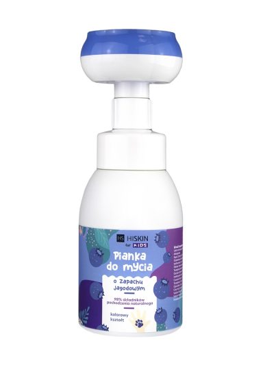 HiSkin Kids pianka do mycia rąk i ciała Jagodowa 300ml