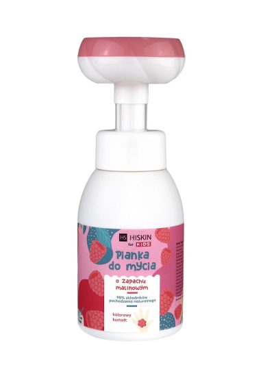 HiSkin Kids pianka do mycia rąk i ciała Malinowa 300ml