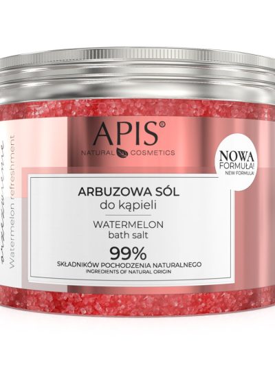 APIS Arbuzowe Orzeźwienie aromatyczna sól do kąpieli z ekstraktem z arbuza i melona 650g