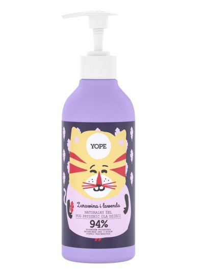 Yope Naturalny żel pod prysznic dla dzieci Żurawina i Lawenda 400ml