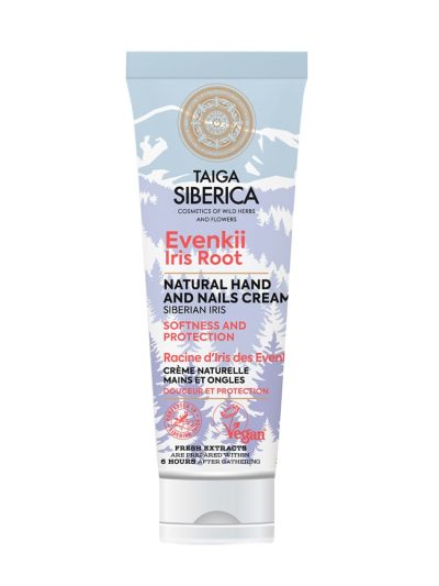 Natura Siberica Taiga Siberica naturalny nawilżająco-ochronny krem do rąk i paznokci z korzeniem irysa 75ml