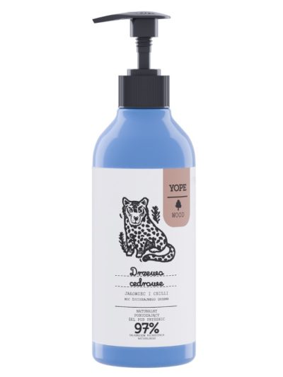 Yope Naturalny pobudzający żel pod prysznic Drzewo Cedrowe Jałowiec i Chilli 400ml