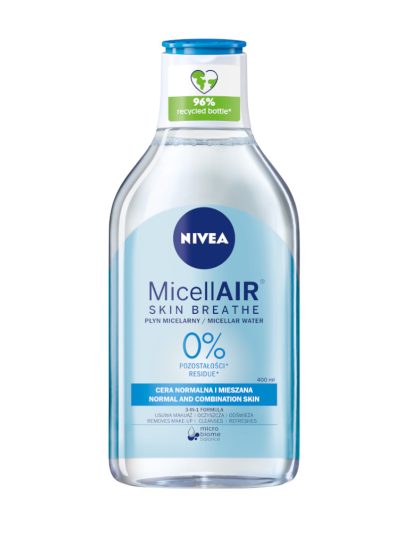 Nivea MicellAir Skin Breathe pielęgnujący płyn micelarny do cery normalnej i mieszanej 400ml