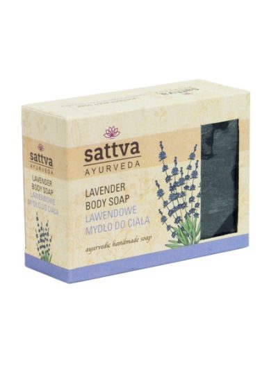 Sattva Body Soap indyjskie mydło glicerynowe Lavender 125g
