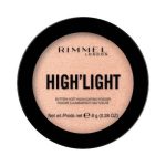Rimmel High'light Buttery-Soft Highlighting Powder rozświetlacz do twarzy 002 Candlelit 8g