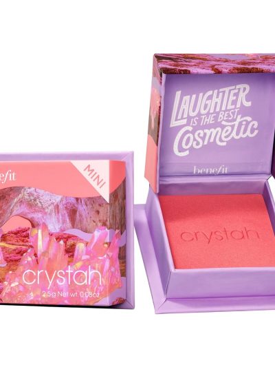 Benefit Crystah Mini Strawberry Pink Blush róż do policzków w odcieniu różowo-truskawkowym 2.5g
