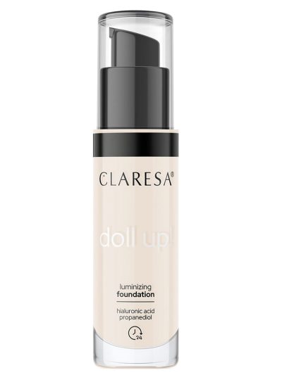 Claresa Doll Up! podkład rozświetlający do twarzy 01 Fair-Light 34g