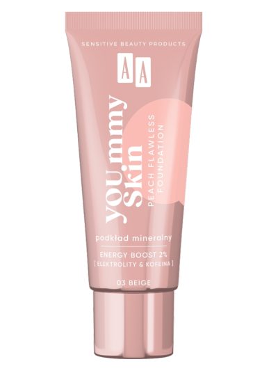 AA YOU.mmy Skin Peach Flawless Foundation podkład mineralny 03 Beige 30ml