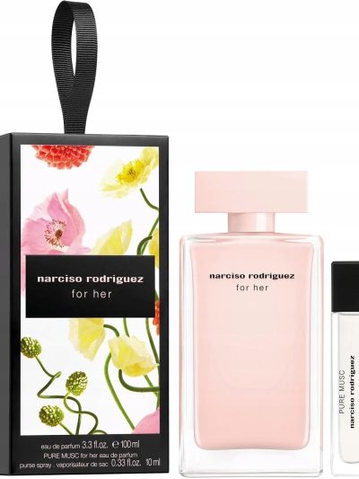 Narciso Rodriguez Zestaw For Her woda perfumowana 100ml + Pure Musc For Her woda perfumowana 10ml
