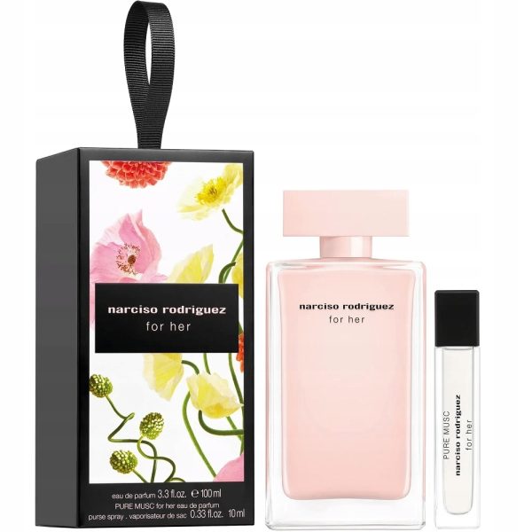 Narciso Rodriguez Zestaw For Her woda perfumowana 100ml + Pure Musc For Her woda perfumowana 10ml