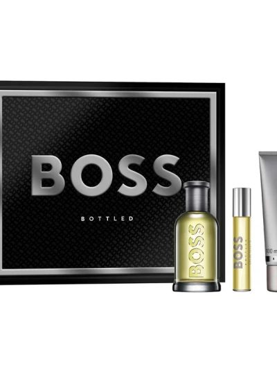 Hugo Boss Bottled zestaw woda toaletowa 100ml + woda toaletowa 10ml + żel pod prysznic 100ml