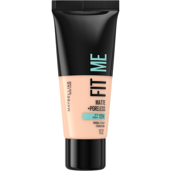 Maybelline Fit Me Matte & Poreless Foundation matujący podkład do twarzy 102 Fair Ivory 30ml