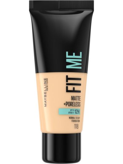 Maybelline Fit Me Matte & Poreless Foundation matujący podkład do twarzy 118 Nude 30ml