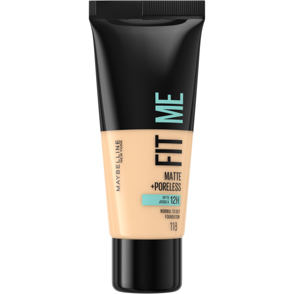 Maybelline Fit Me Matte & Poreless Foundation matujący podkład do twarzy 118 Nude 30ml
