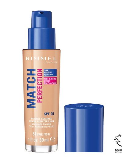 Rimmel Match Perfection Foundation podkład dopasowujący się do cery 081 Fair Ivory SPF20 30ml