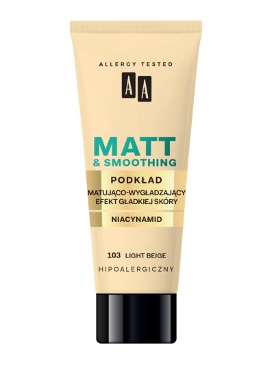 AA Make Up Matt podkład matująco-wygładzający 103 Light Beige 30ml
