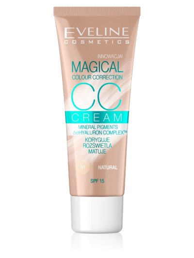 Eveline Cosmetics Magical Colour Correction CC Cream multifunkcyjny podkład 51 Natural SPF15 30ml