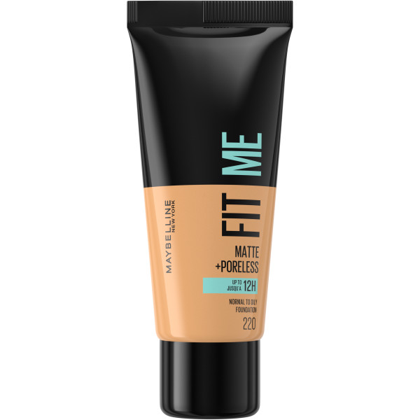 Maybelline Fit Me Matte & Poreless Foundation matujący podkład do twarzy 220 Natural Beige 30ml