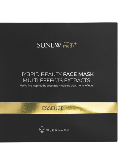 SunewMed+ Essence+ Hybrid Beauty Face Mask hybrydowa maska z peptydami i śluzem ślimaka 4x28g