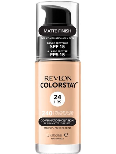 Revlon ColorStay™ Makeup for Combination/Oily Skin SPF15 podkład do cery mieszanej i tłustej 240 Medium Beige 30ml