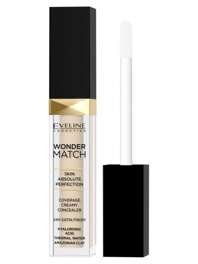 Eveline Cosmetics Wonder Match Concealer kryjący korektor w płynie 01 Light 7ml