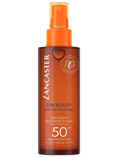Lancaster Sun Beauty Fast Tan Optimizer Satin Dry Oil SPF50 suchy olejek przyspieszający opalanie 150ml