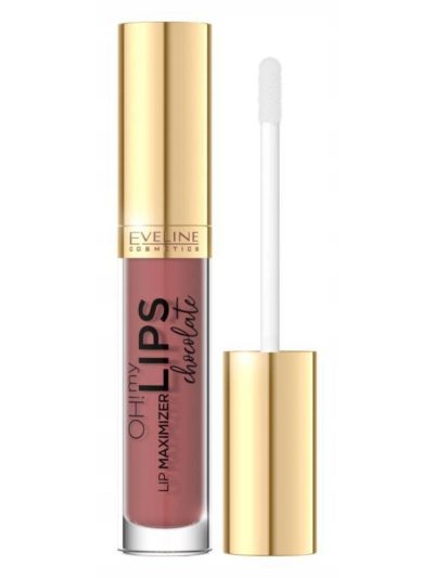 Eveline Cosmetics Oh! My Lips Lip Maximizer błyszczyk powiększający usta z kwasem hialuronowym Chocolate 4.5ml