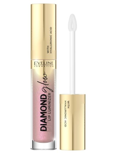 Eveline Cosmetics Diamond Glow Lip Luminizer błyszczyk do ust z kwasem hialuronowym 08 Honey Glam 4.5ml